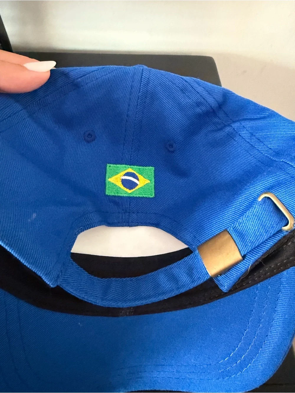 Brasil Embroidered Blue Kids Cap